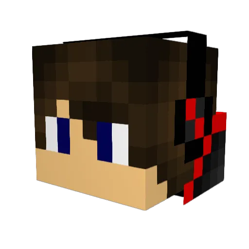 RCsenne Minecraft avatar head, 3D render