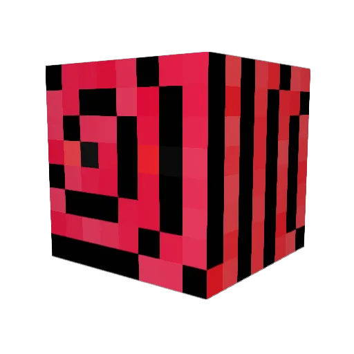 RCx_Vortex Minecraft avatar head, 3D render