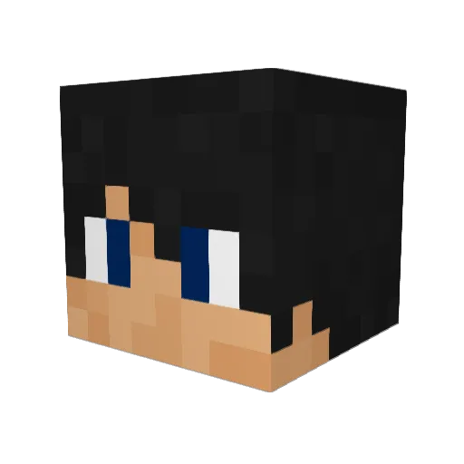 RD2 Minecraft avatar head, 3D render