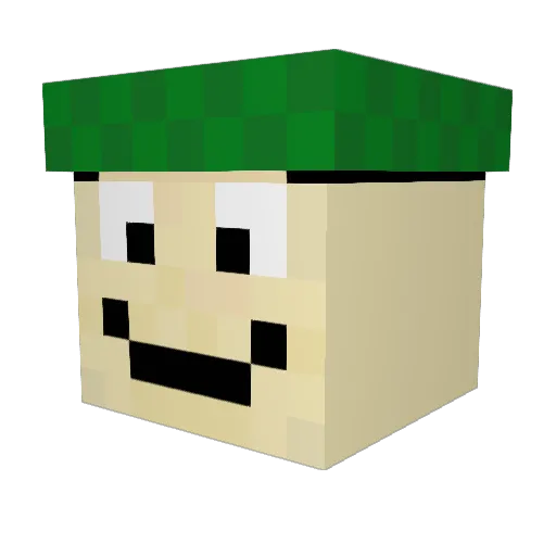 RD89 Minecraft avatar head, 3D render