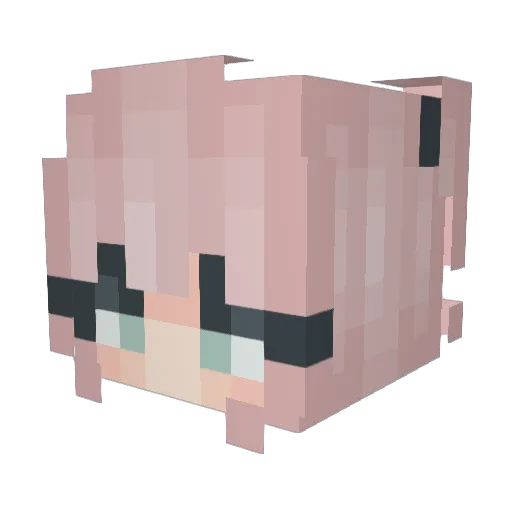 RDCTart69 Minecraft avatar head, 3D render