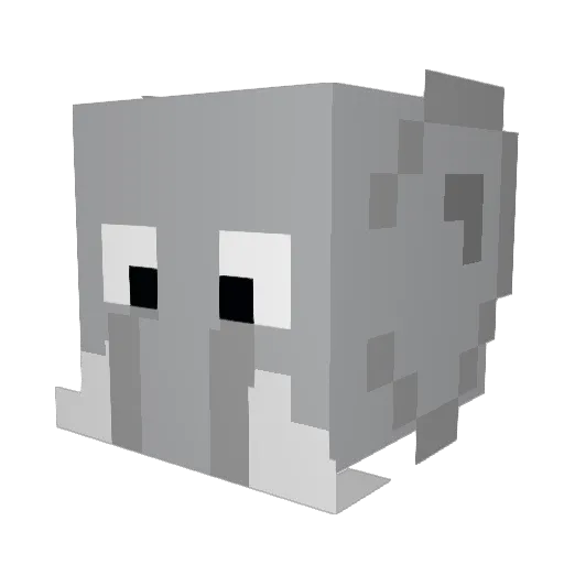 RDC_IV Minecraft avatar head, 3D render