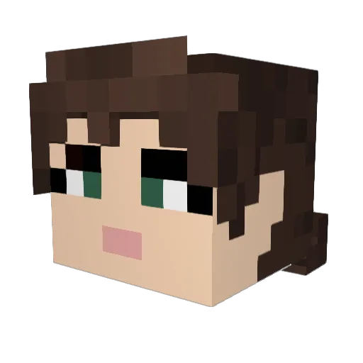 RDRHGaming Minecraft avatar head, 3D render