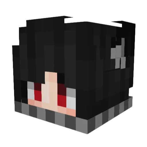 RDVV Minecraft avatar head, 3D render