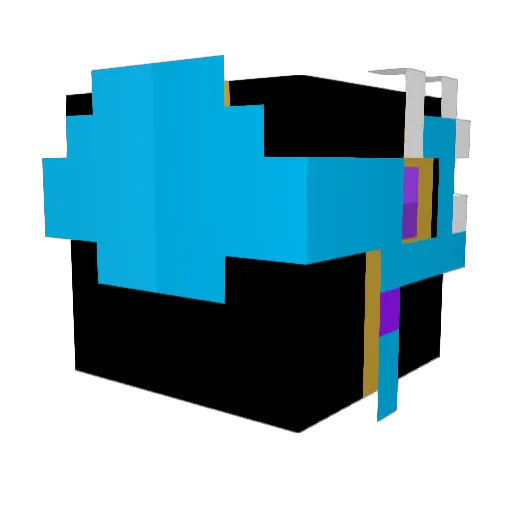RDZBanks Minecraft avatar head, 3D render