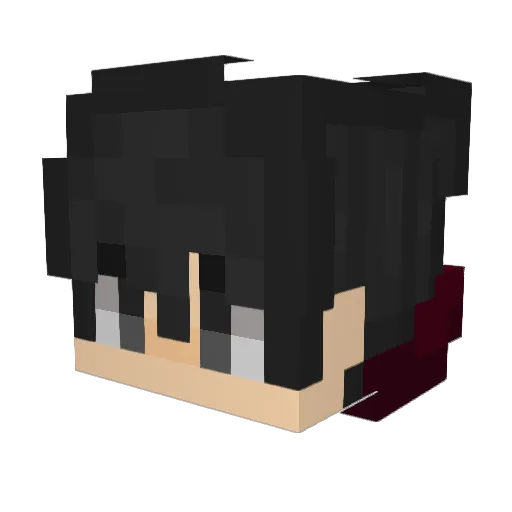 RDani1001 Minecraft avatar head, 3D render