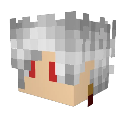 RDnelk Minecraft avatar head, 3D render