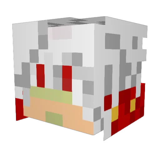 RDren Minecraft avatar head, 3D render