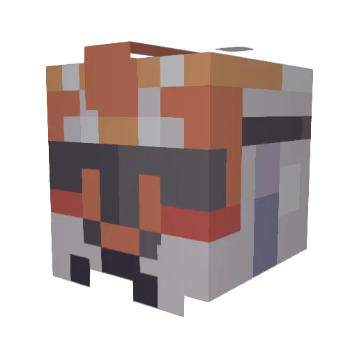 RE2PECT_C4 Minecraft avatar head, 3D render