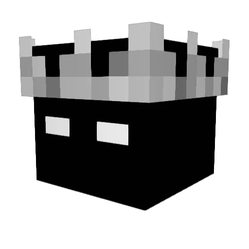 RE33P Minecraft avatar head, 3D render