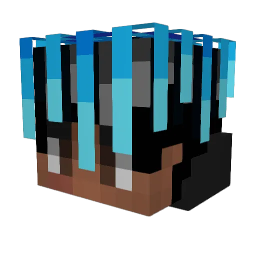 RE9Bomz Minecraft avatar head, 3D render