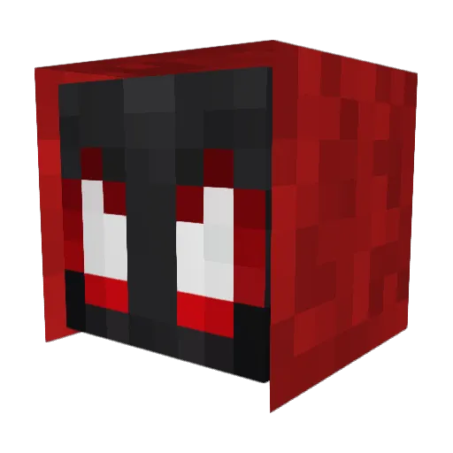 REACTION4K Minecraft avatar head, 3D render