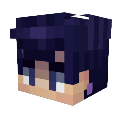 REALASHH Minecraft avatar head, 3D render