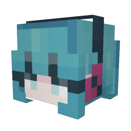 REALBLADEE Minecraft avatar head, 3D render