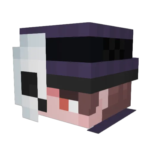 REALFLEXO Minecraft avatar head, 3D render