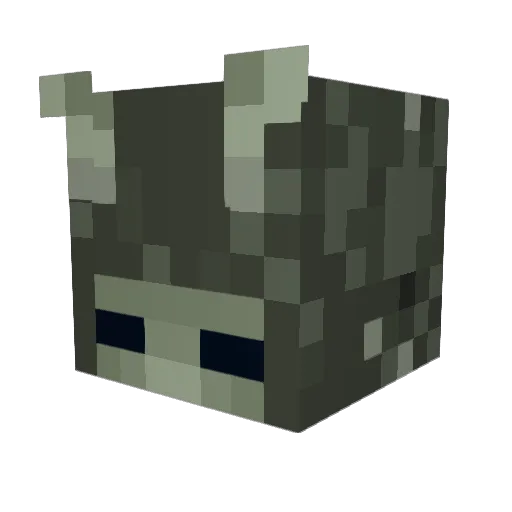 REALS_59 Minecraft avatar head, 3D render
