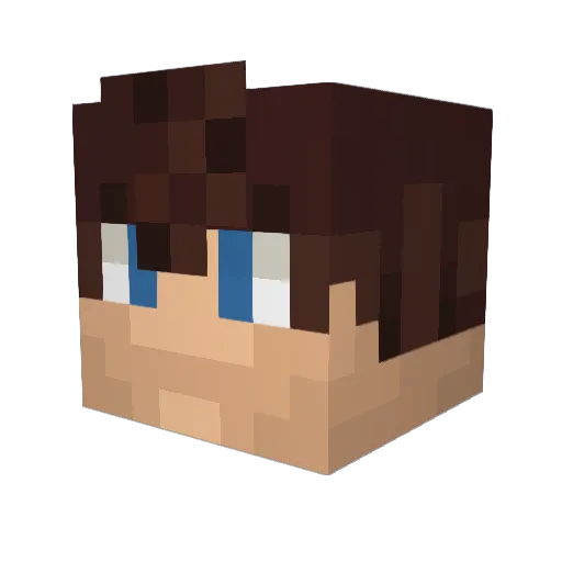 REAL_FREEZYTV Minecraft avatar head, 3D render
