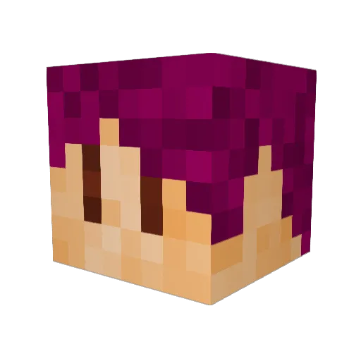 REALredEYEdrg Minecraft avatar head, 3D render
