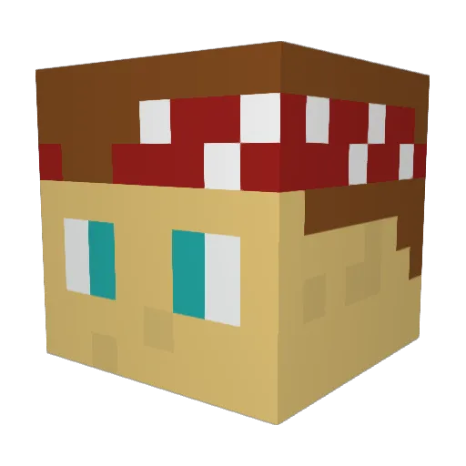 REAPERZ_SKULLS Minecraft avatar head, 3D render