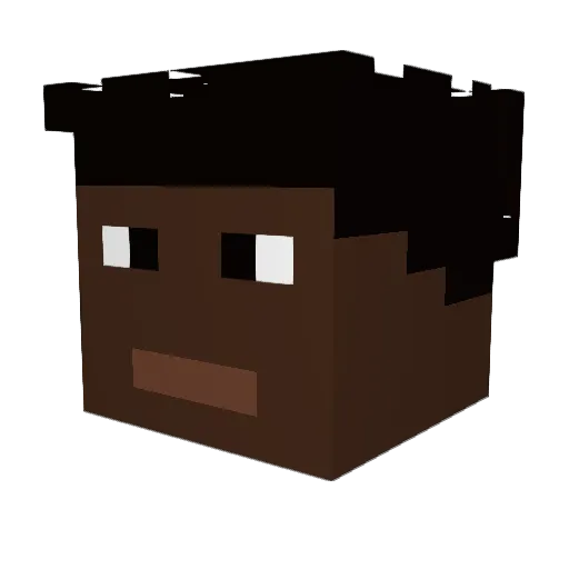 REBEL5304 Minecraft avatar head, 3D render