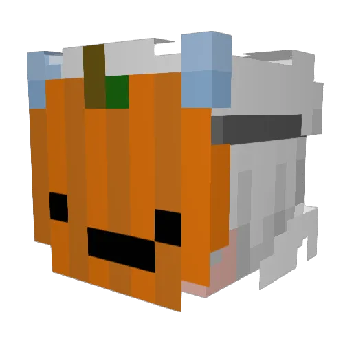 REBELRIO Minecraft avatar head, 3D render