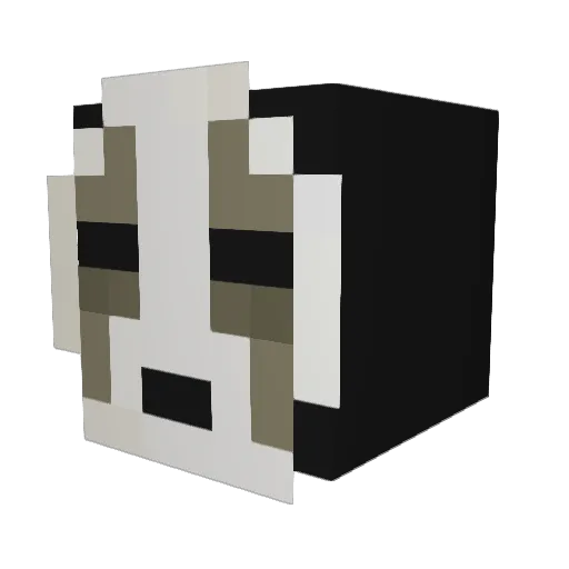 REBIRTHx702 Minecraft avatar head, 3D render