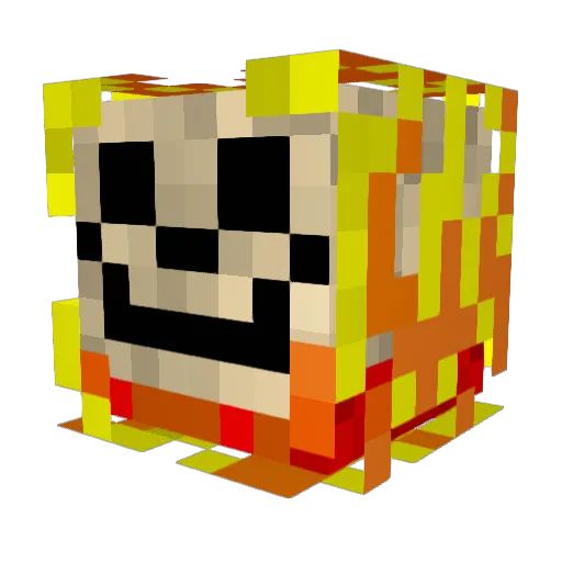 REBORN420 Minecraft avatar head, 3D render