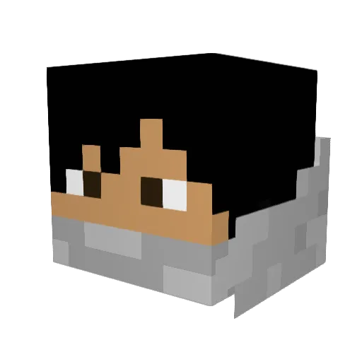 RECITOR Minecraft avatar head, 3D render