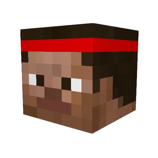 RECONAISSANCE Minecraft avatar head, 3D render