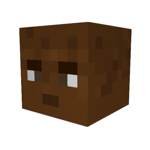 RECORPE Minecraft avatar head, 3D render