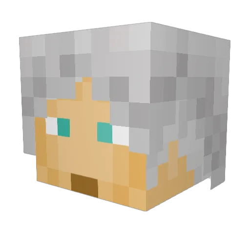 REDCOATEDGAMER Minecraft avatar head, 3D render