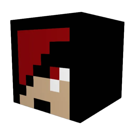 REDFIELD9000 Minecraft avatar head, 3D render