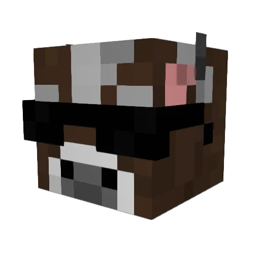REDFOX12345 Minecraft avatar head, 3D render
