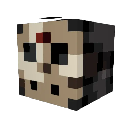 REDHOUND1212 Minecraft avatar head, 3D render