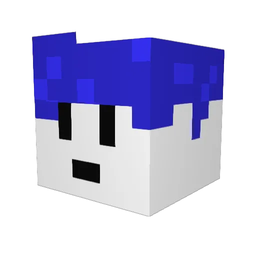 REDK14 Minecraft avatar head, 3D render