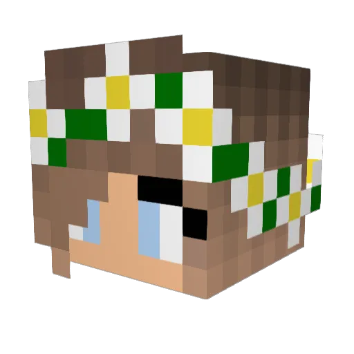 REDPANDA528 Minecraft avatar head, 3D render