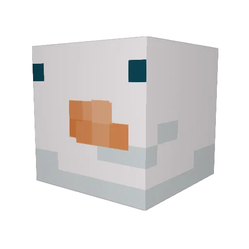 REDRAGON322 Minecraft avatar head, 3D render