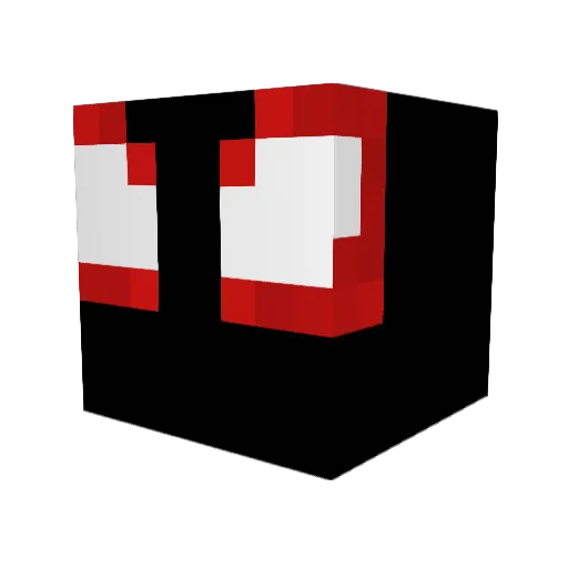 REDZIROR Minecraft avatar head, 3D render