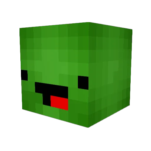 RED_NOVA40 Minecraft avatar head, 3D render