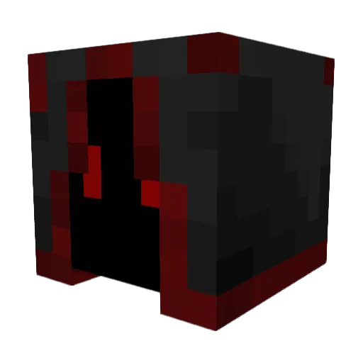 RED_WARLOCK Minecraft avatar head, 3D render