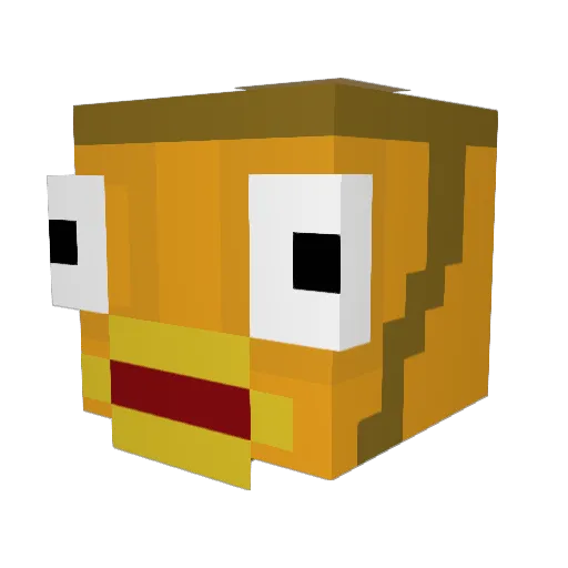 REJECXZ Minecraft avatar head, 3D render