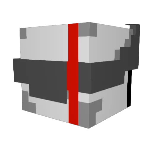 REKST Minecraft avatar head, 3D render