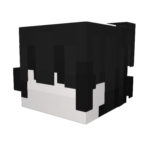 RELAXGIRLY Minecraft avatar head, 3D render