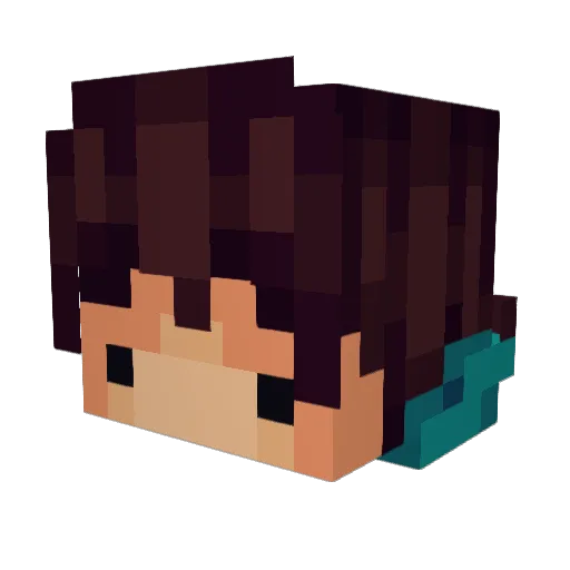 RELD_ Minecraft avatar head, 3D render