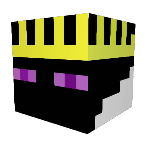 RELEX_00 Minecraft avatar head, 3D render