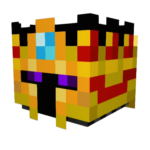 REMFLO Minecraft avatar head, 3D render