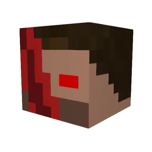 REMI2760 Minecraft avatar head, 3D render
