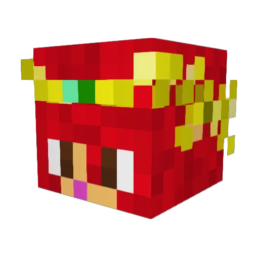 RENBEN24 Minecraft avatar head, 3D render