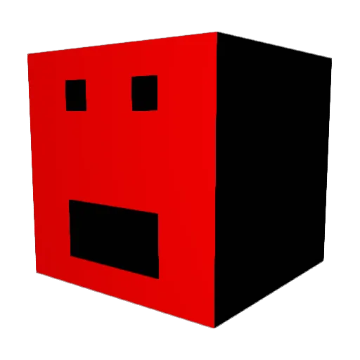 RENERGI Minecraft avatar head, 3D render
