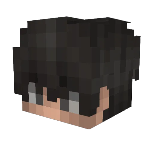 RENOXH Minecraft avatar head, 3D render